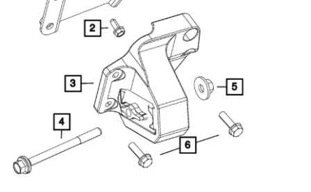 68248789AC Engine Mount For Ram 1500 2020-2025 Manufactured By XINUN Auto Parts